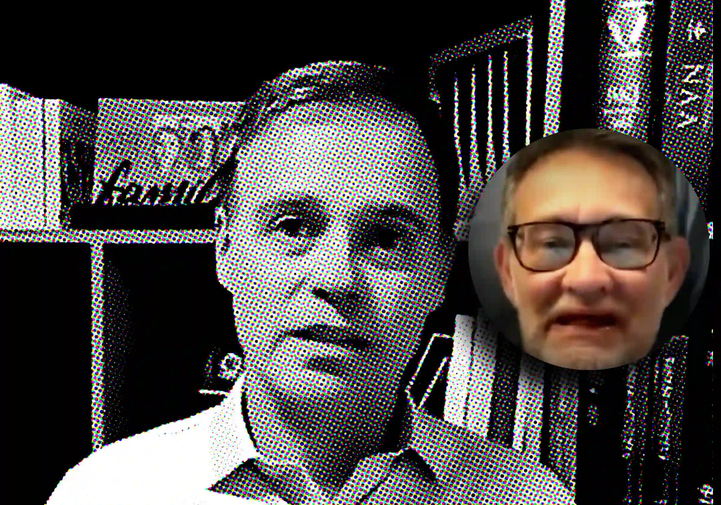 O ministro do STF, André Mendonça, durante fala em vídeo direcionado a evangélicos, sobre a crise no Supremo | O historiador João César de Castro Rocha em recado ao magistrado / Imagens reprodução / @joaocezar1965/X |•| Arte URBS MAGNA