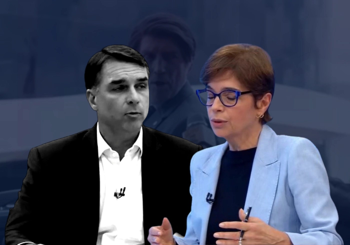 Flávio Bolsonaro erra na Globo ao falar de contas do filme Dark Horse e de confirmação da PF sobre áudio de Vorcaro com R$ 30 milhões a filme de Lula / Imagem reprodução / Rede Globo |•| Arte Urbs Magna