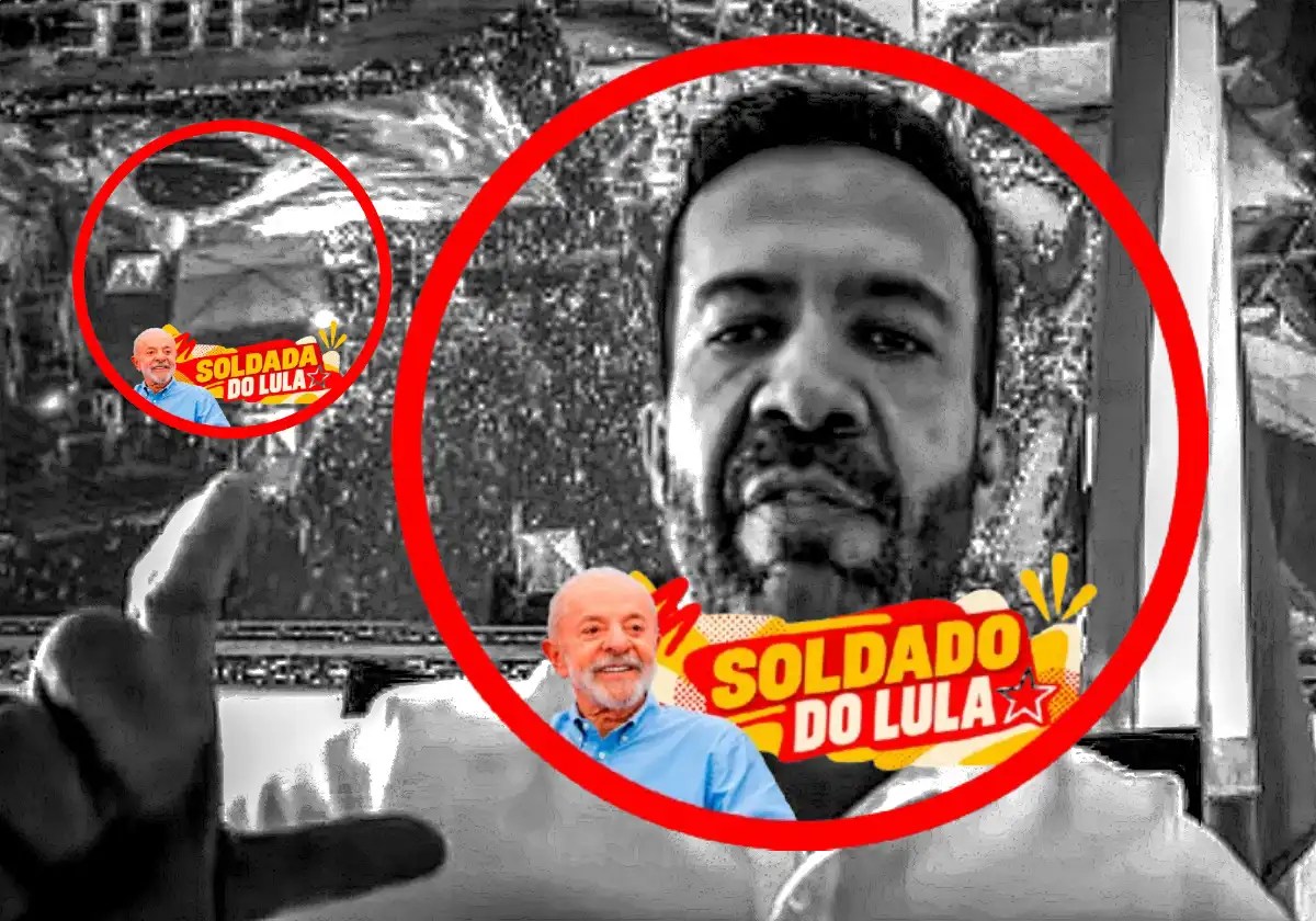 Janones orienta militantes a usar moldura "Soldado de Lula" nas fotos de perfil. Saiba como funciona a mobilização digital do Exército do Lula / Imagens reprodução |•| Arte Urbs Magna