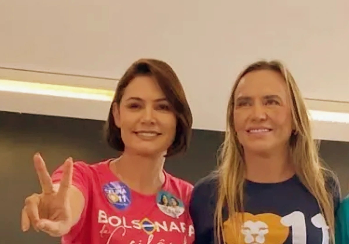 Michelle Bolsonaro teve 68 votos ao Senado na Papuda e Celina Leão, 65 ao GDF / Foto: Helena Prestes/CNN Brasil |•| URBS MAGNA