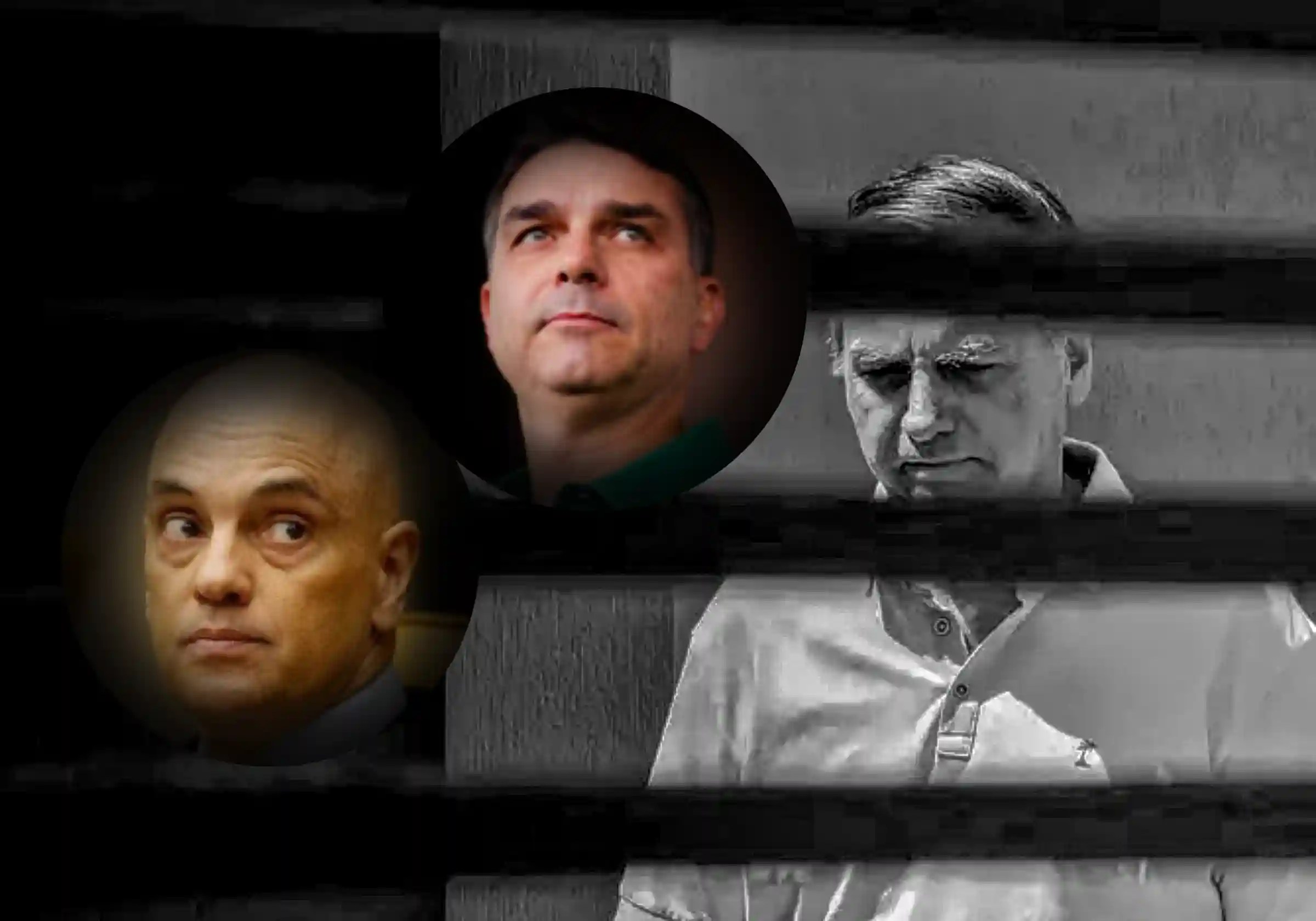 Defesa de Jair Bolsonaro pede a Moraes visita de Flávio antes de 11 de outubro, prazo final do veto de 90 dias imposto após carta eleitoral |•| Arte URBS MAGNA
