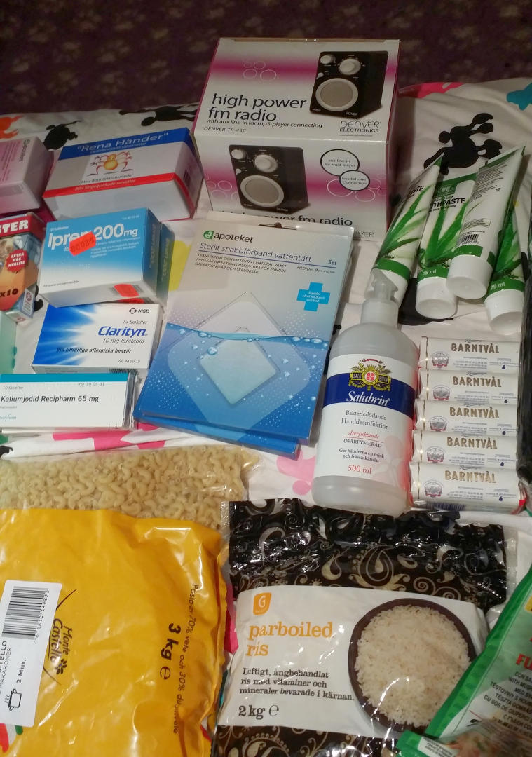 Förband, sårtvätt, tvål