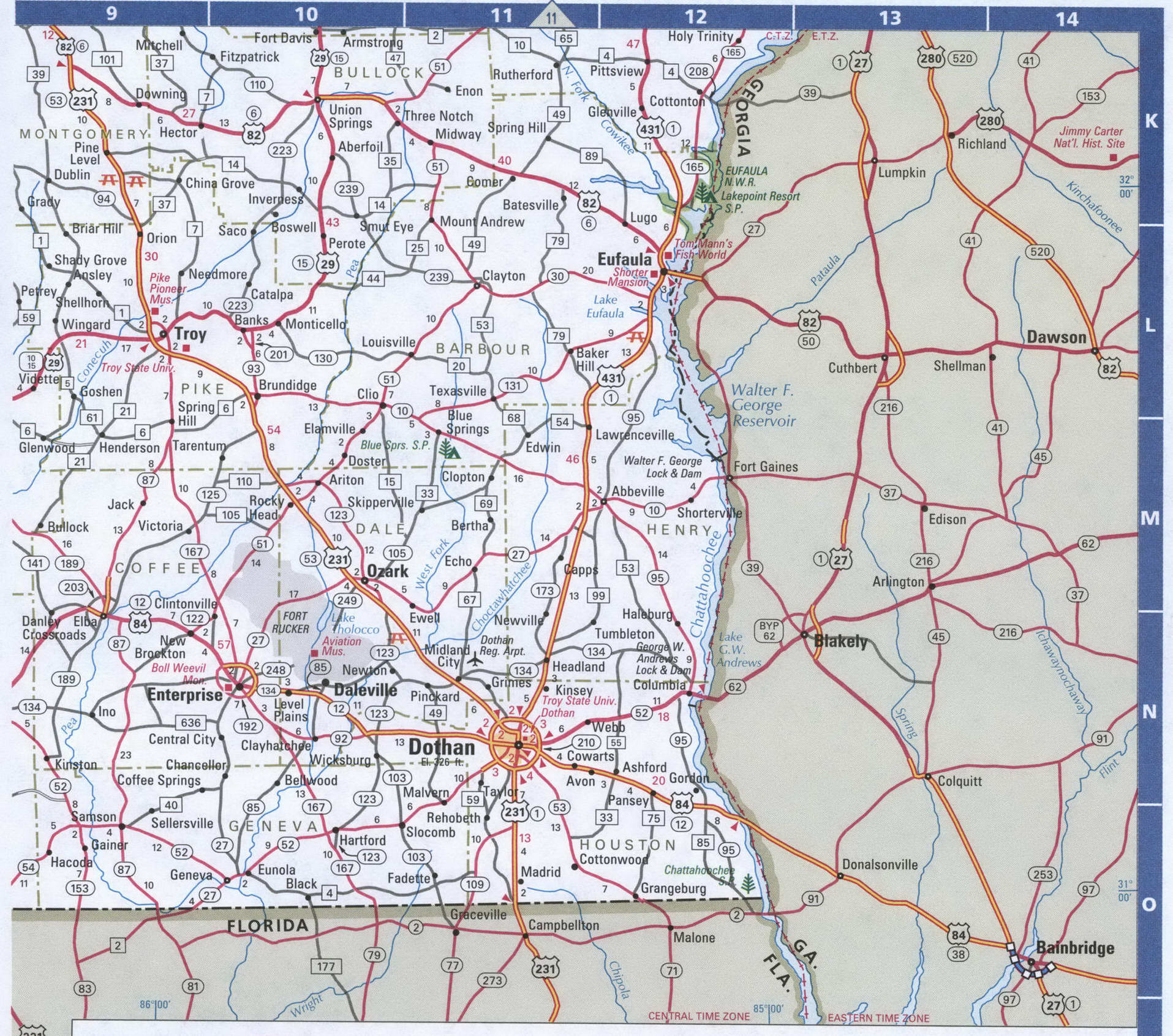 Road Map Of Alabama And Florida Map Of Alabama Map Of Alabama 13b 