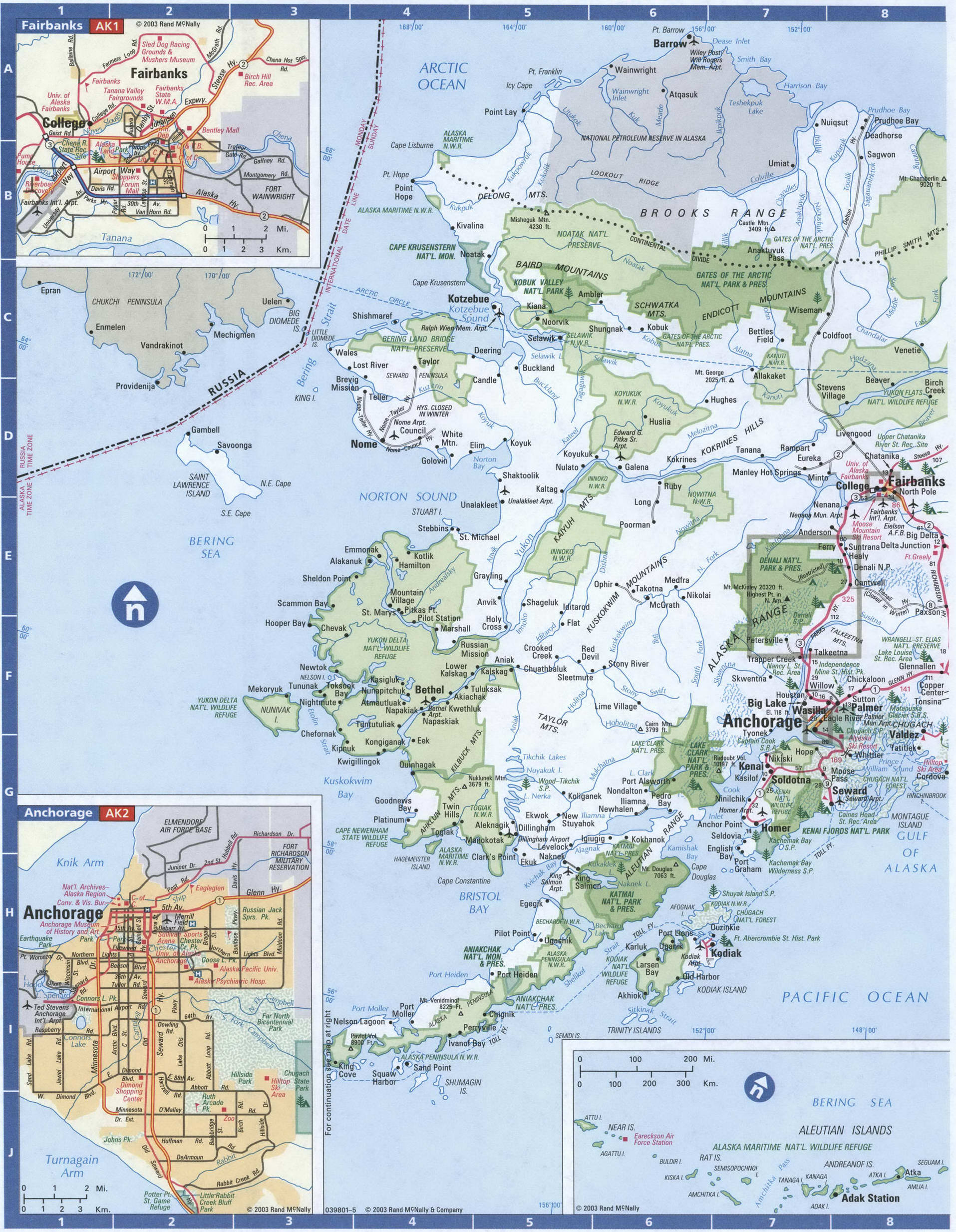 Alaska Detailed Roads Map Large Scale Road Map Of Alaska With Cities 14b 