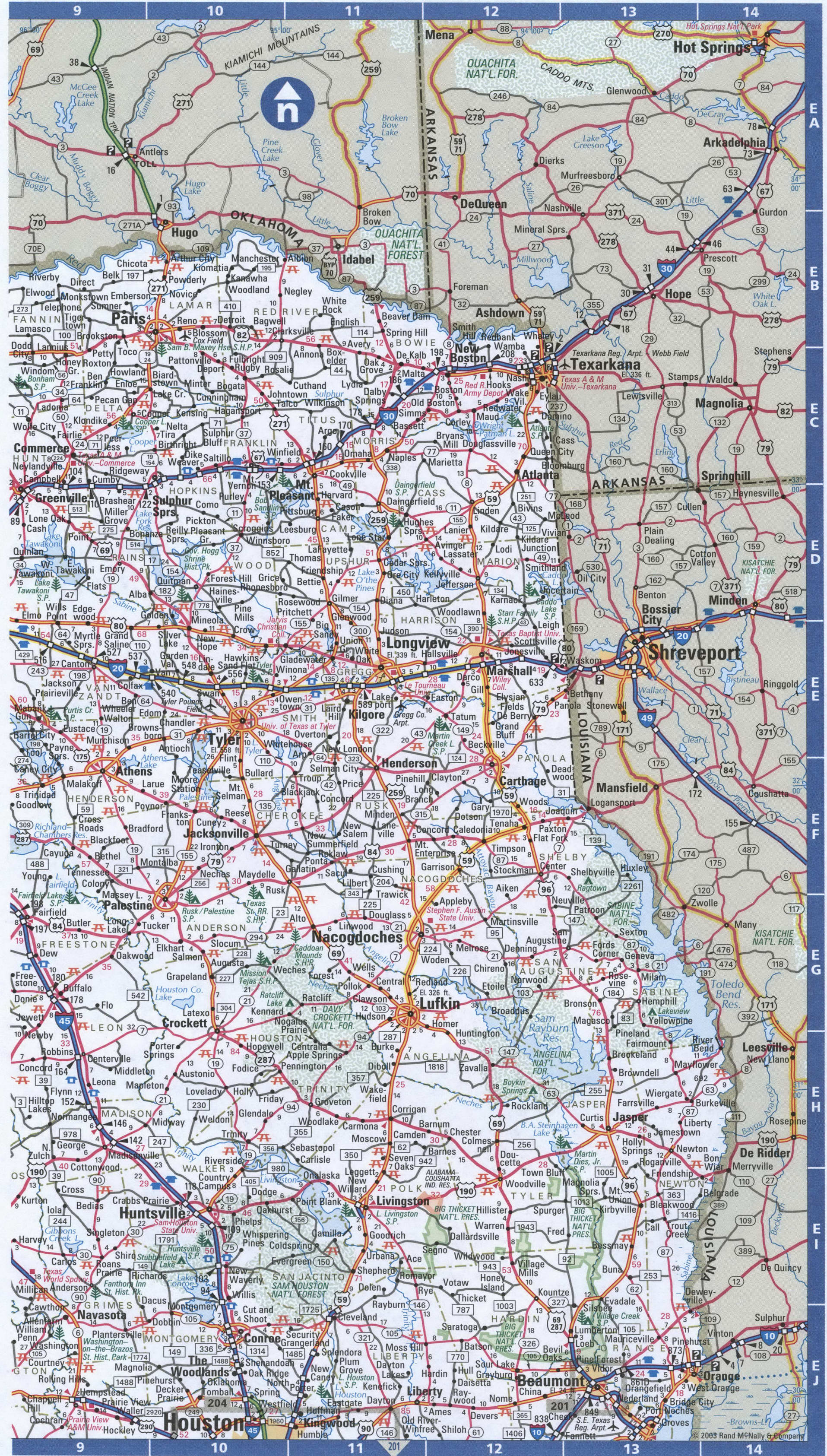 Printable Maps Of East Texas Printables Templates Free 199b 