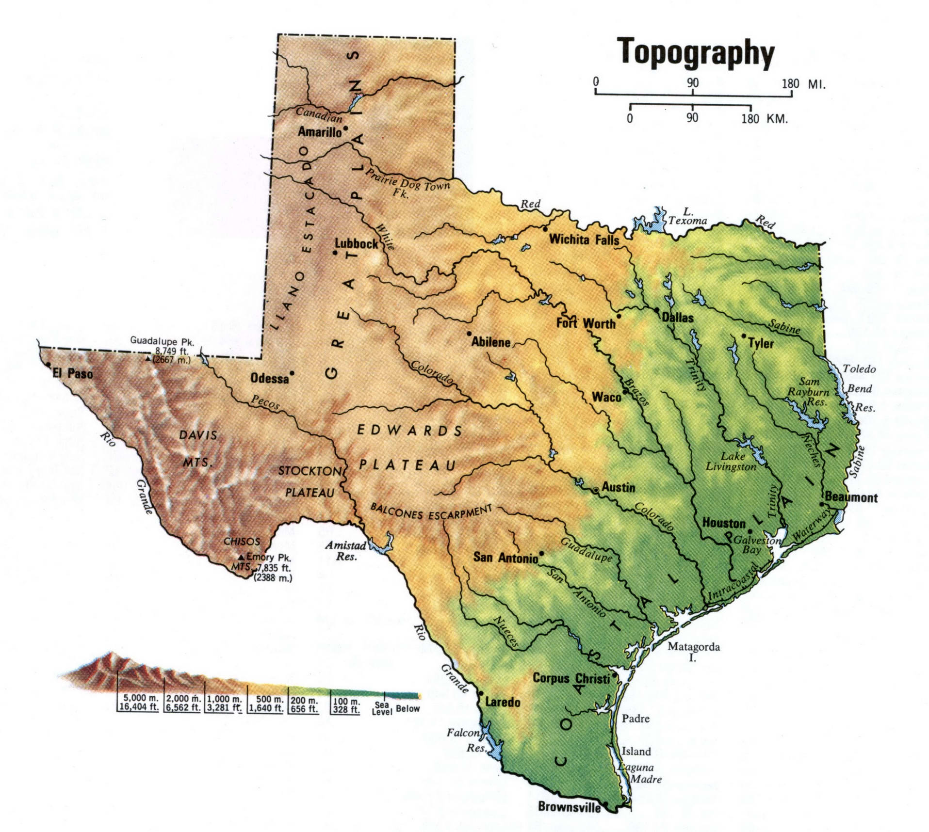 The Diverse Topography Of Texas A Journey Through Its Landforms 302topo 