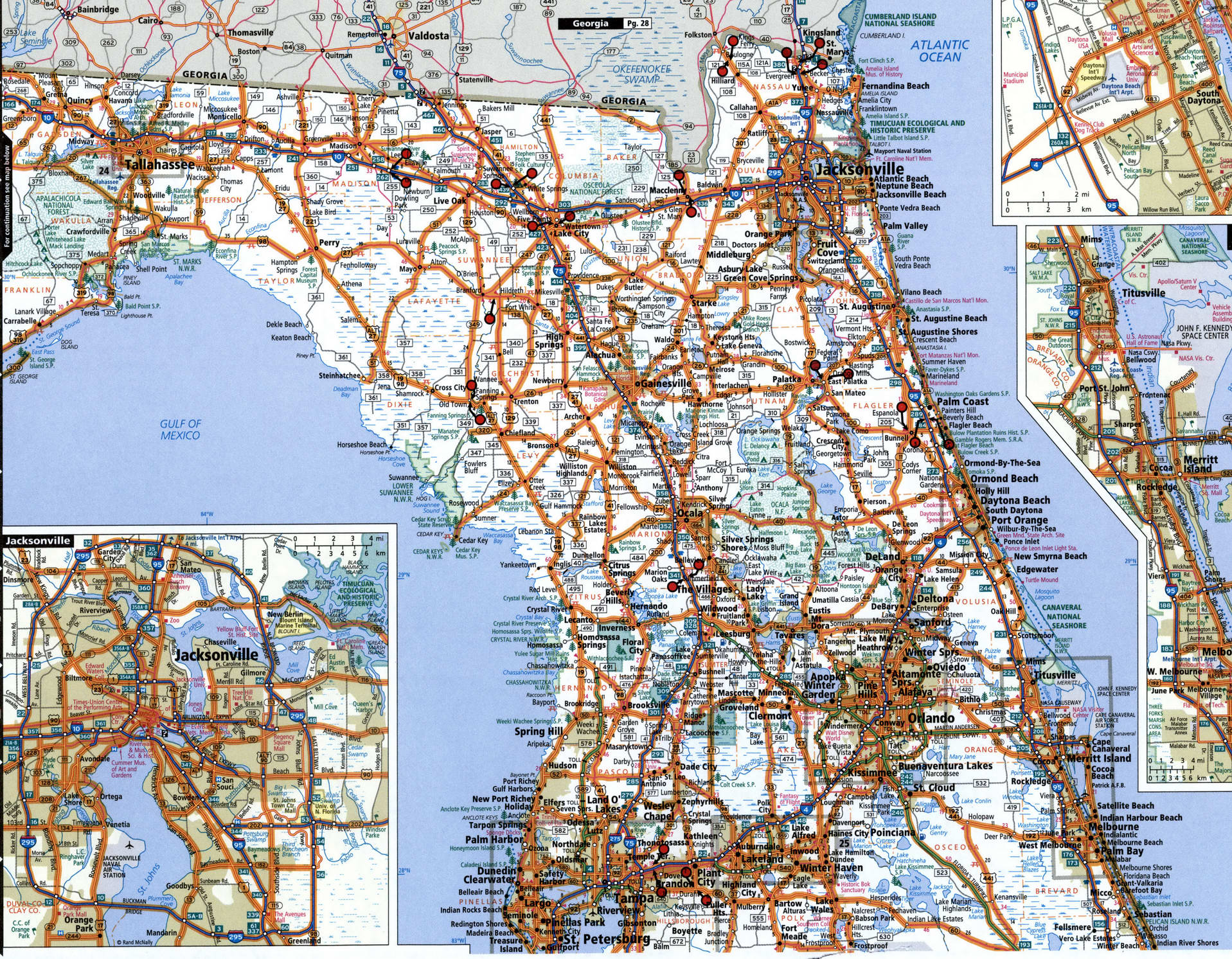 Official State Of Florida Road Map 26C 