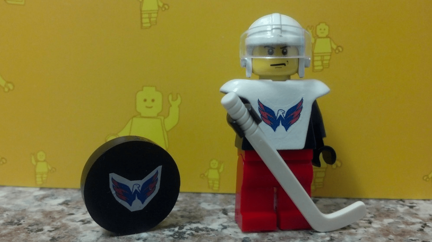 A Real Washington Capitals LEGO Minifig 