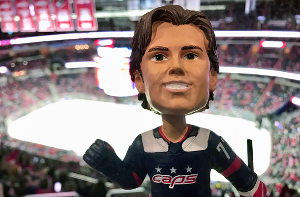 T.J. Oshie Scores on Bobblehead Night 