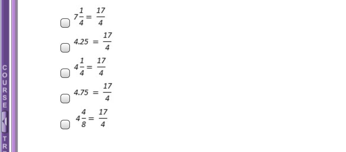 Which of the following equations are correct !! Choose 2 ...