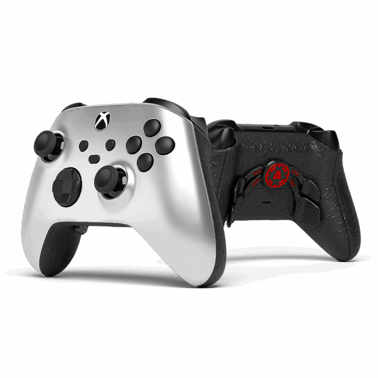 Custom Controllers For PC Gaming XBOX PREDESIGN PRO DOUBLE Silver 768x768 