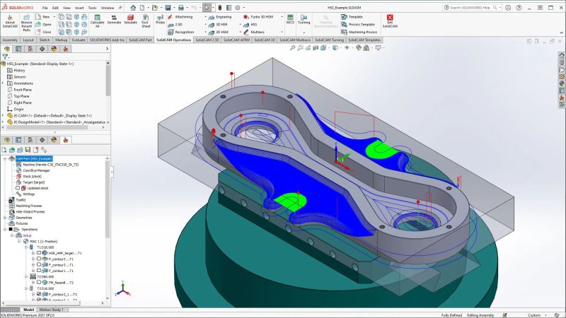 Solidcam 5axis Cnc Milling Toolpath Cam Programming By Solidcam - Mobile Abstract Pictures for Desktop