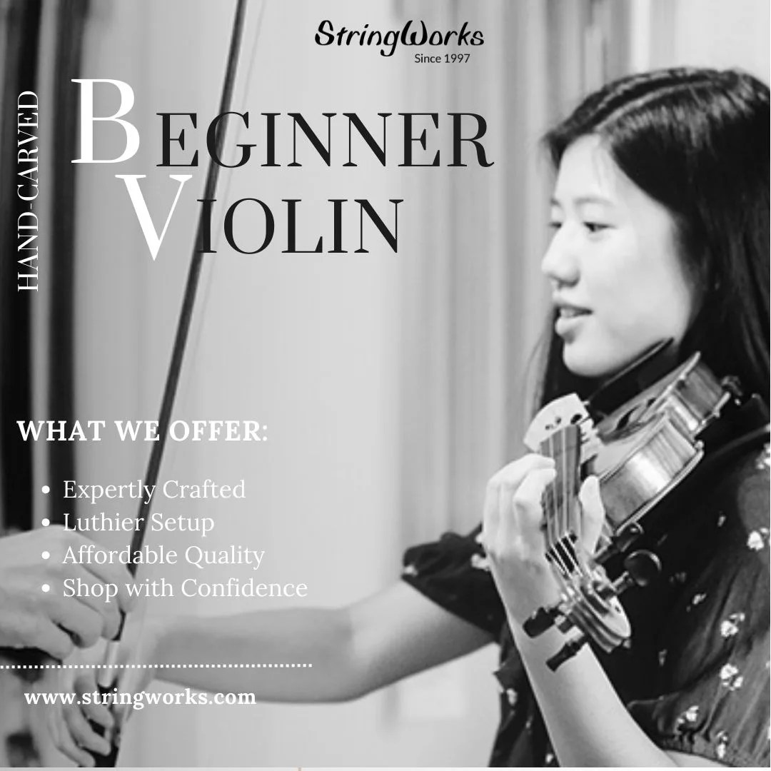 Handcrafted Beginner Violins with Professional Setup Starting at $495