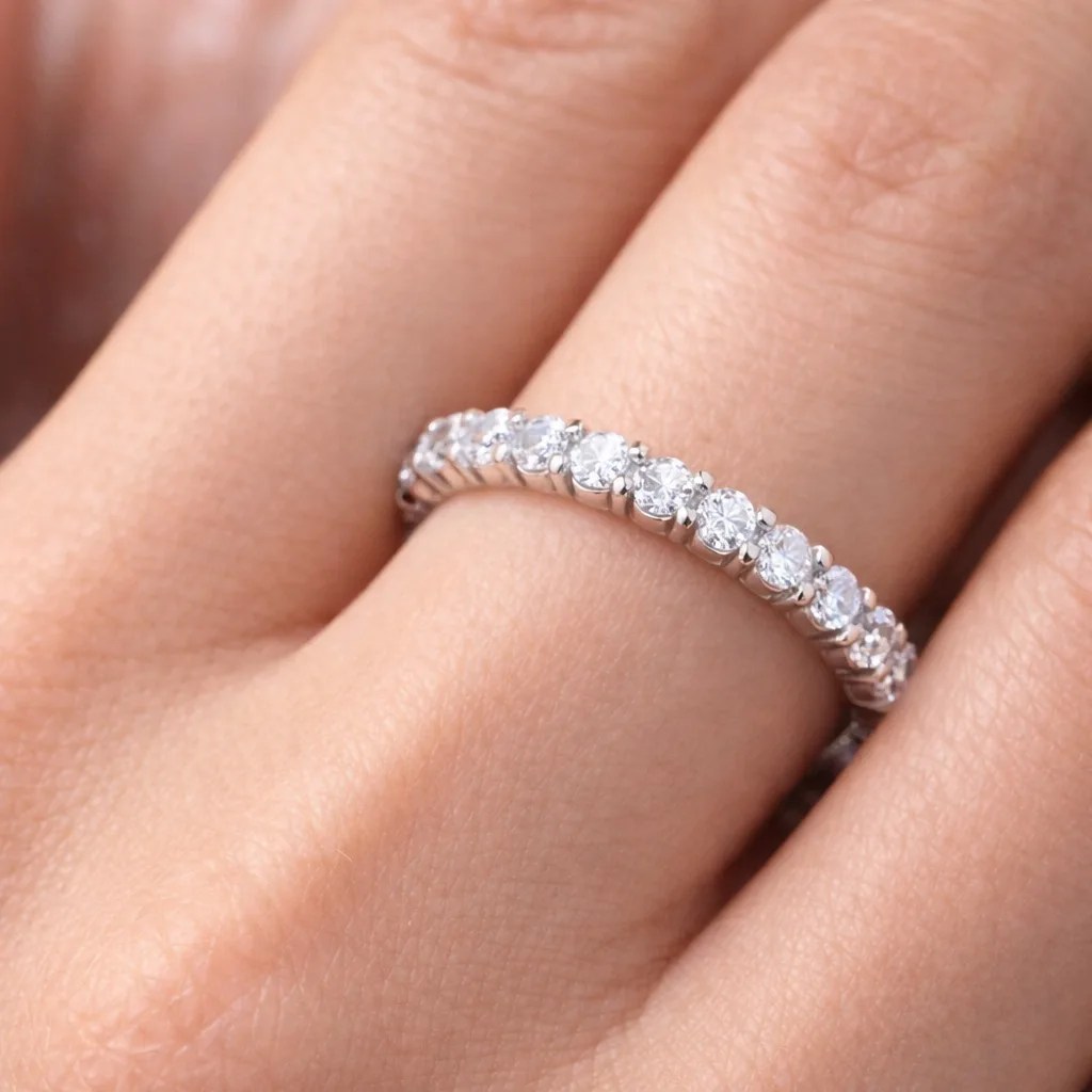 Elegant Lakshmi Diamond Eternity Band for Women