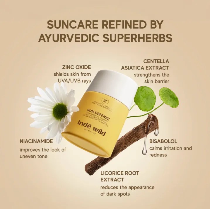 Sun Defense Glow Drops SPF 50+ – Lightweight, Ayurvedic Sunscreen