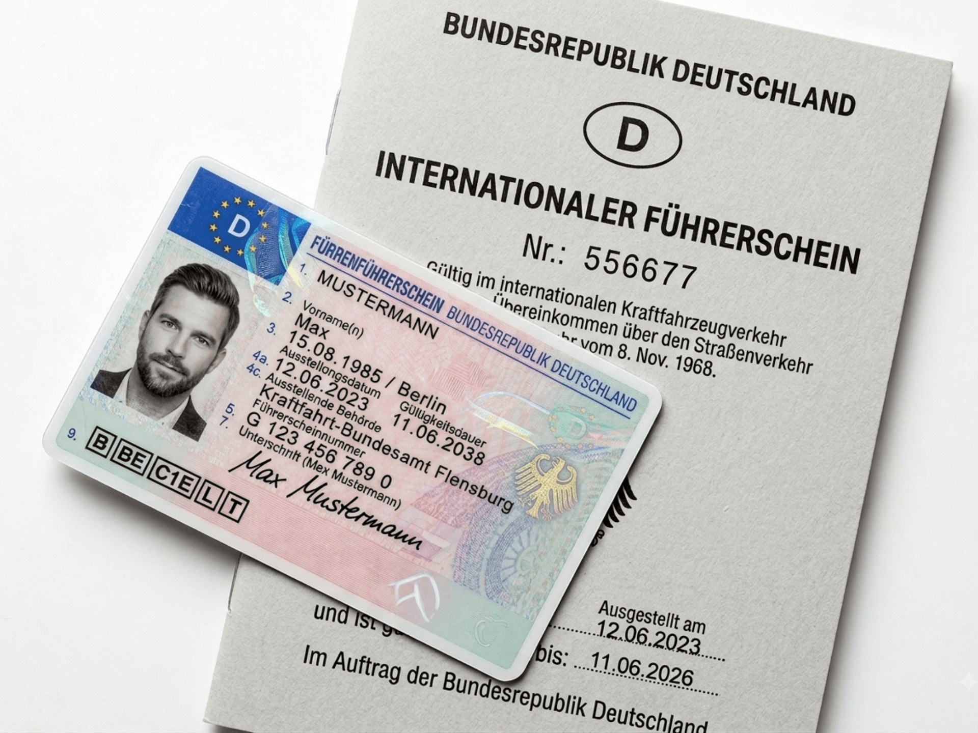 Deutscher EU-Kartenführerschein und internationaler Führerschein