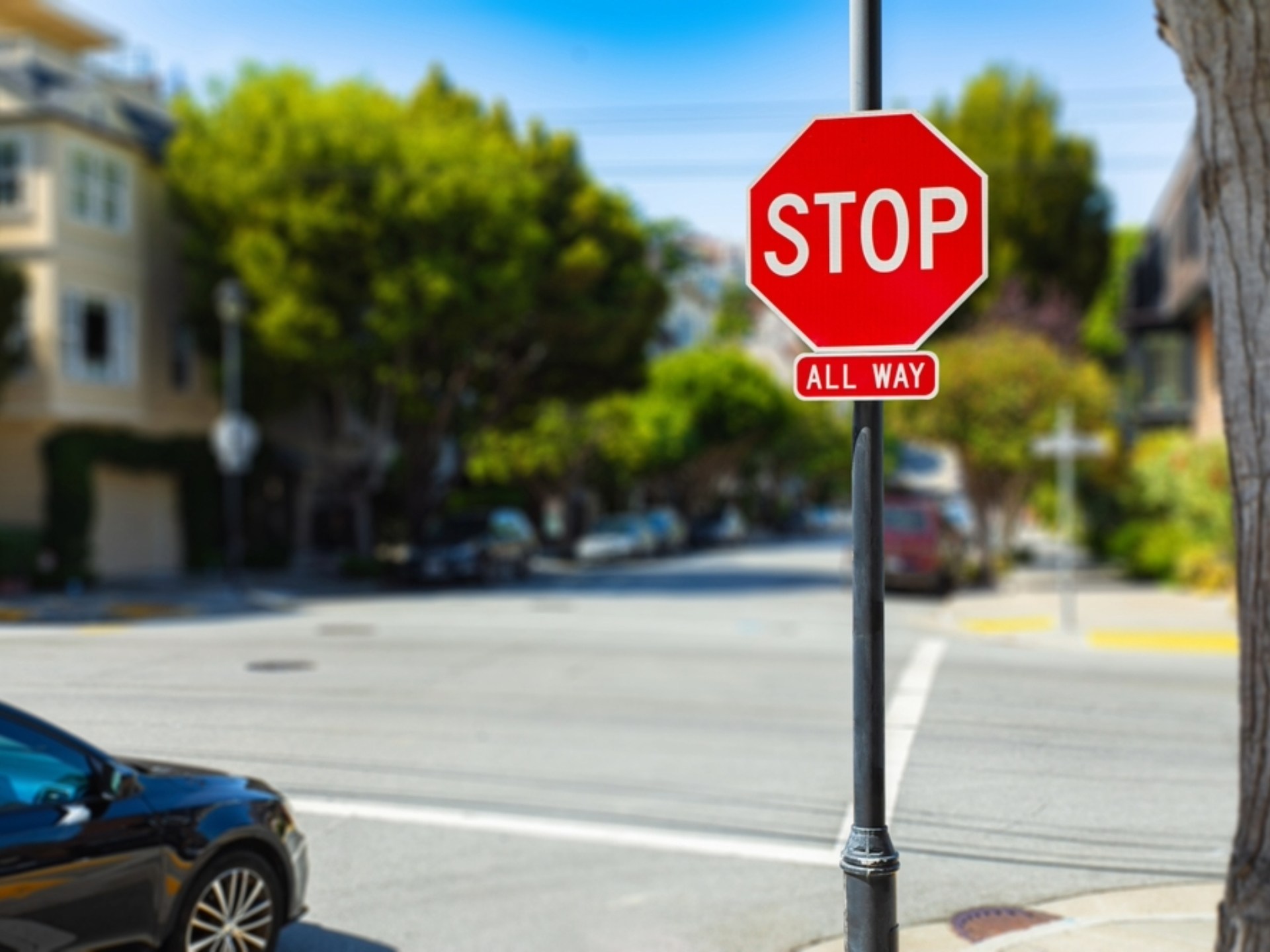 Stop Sign on Intersections in Neighborhood