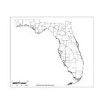 Blank Florida Map Simple Outline For Printing Florida Map Worksheet 1 150x150 