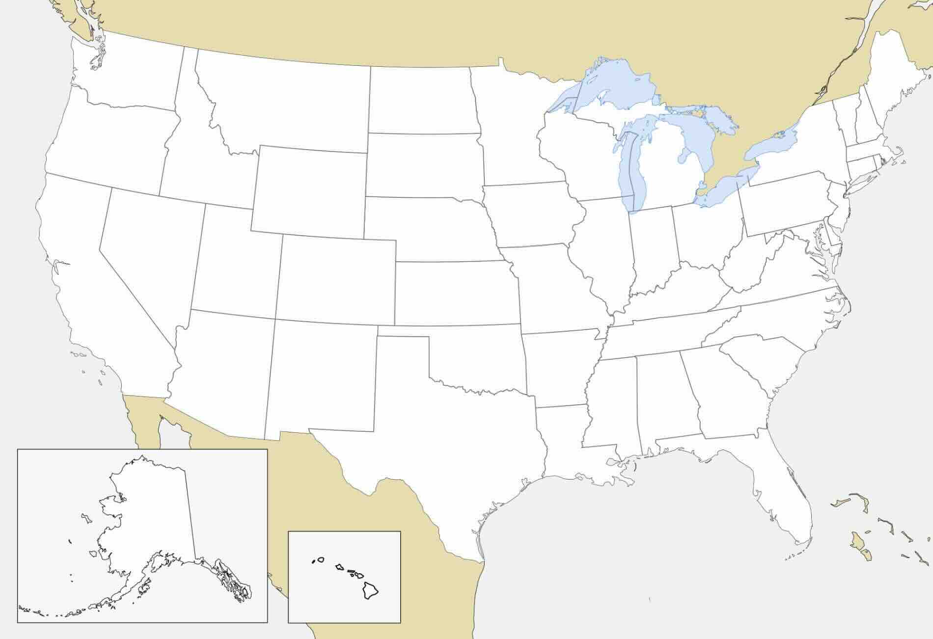 Free Printable Map Of The United States Without State Names Usa Map Blank 