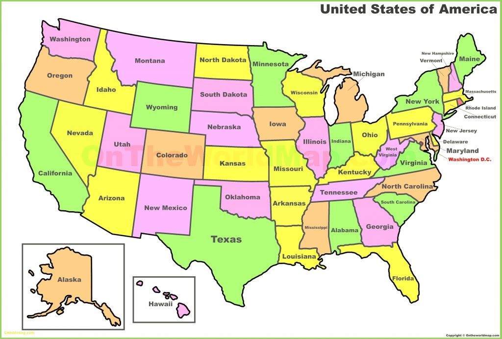 Printable Labeled United States Map Printable USA Map Labeled United States Map Printable 