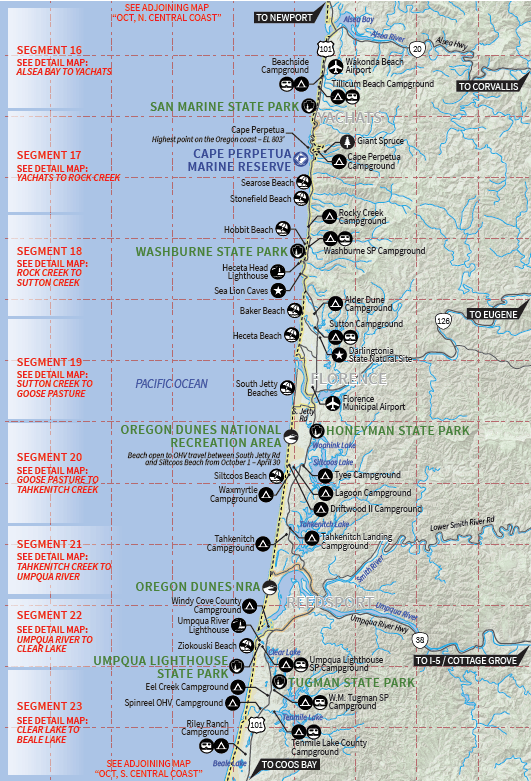 Oregon Coast Map Printable Printable USA Map Oregon Coast Map Printable 
