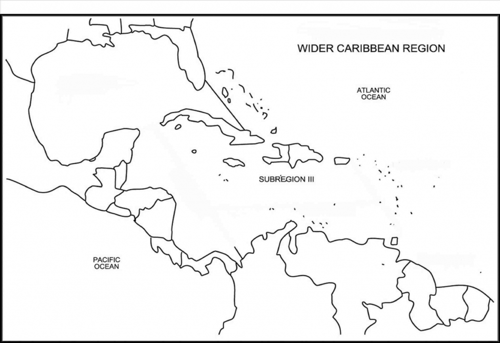 Map Of The Caribbean Printable Printable USA Map Printable Blank Caribbean Map 
