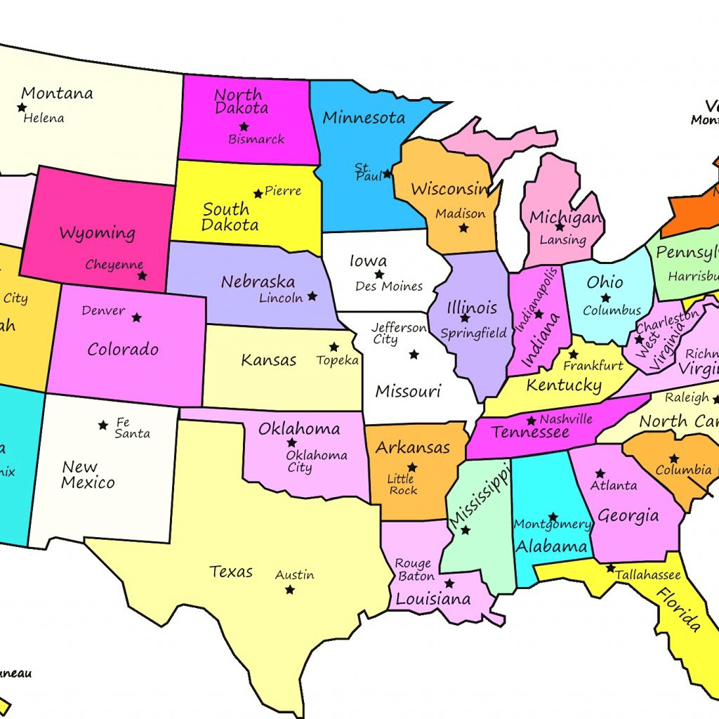 Printable United States Map Labeled Printable USA Map United States Map Labeled Printable 2 