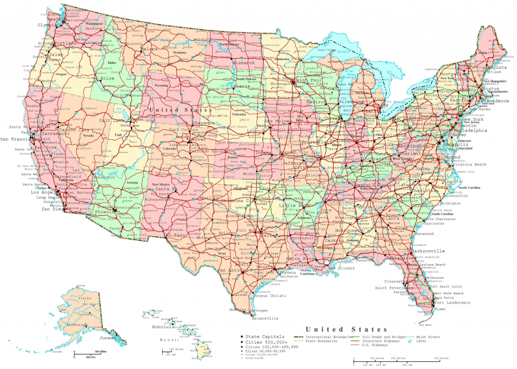 US Printable Map USA Landforms Maps.