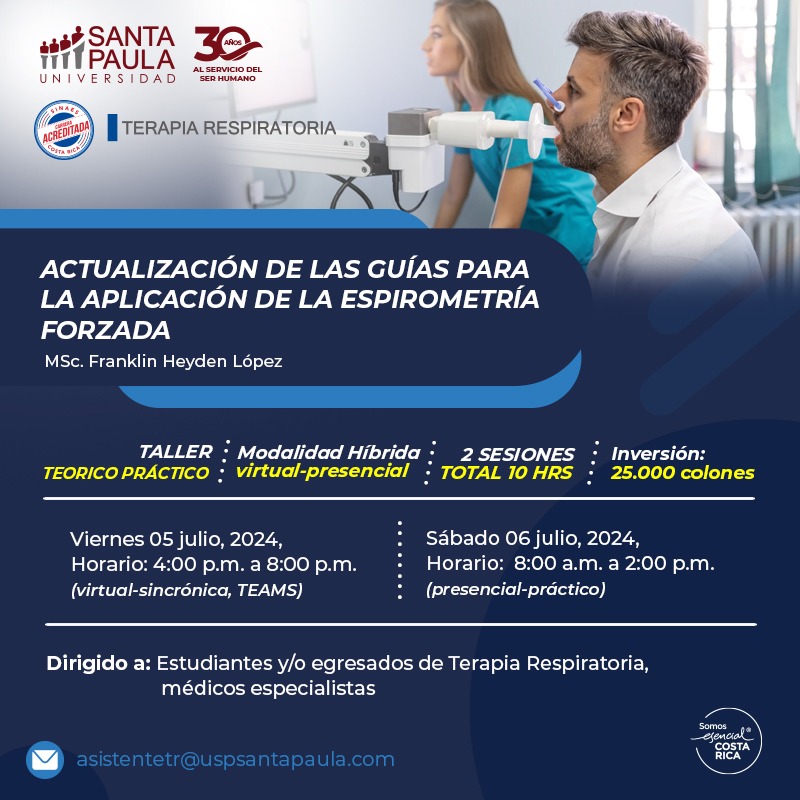 Actualización de las guías para la aplicación de la espirometría forzada