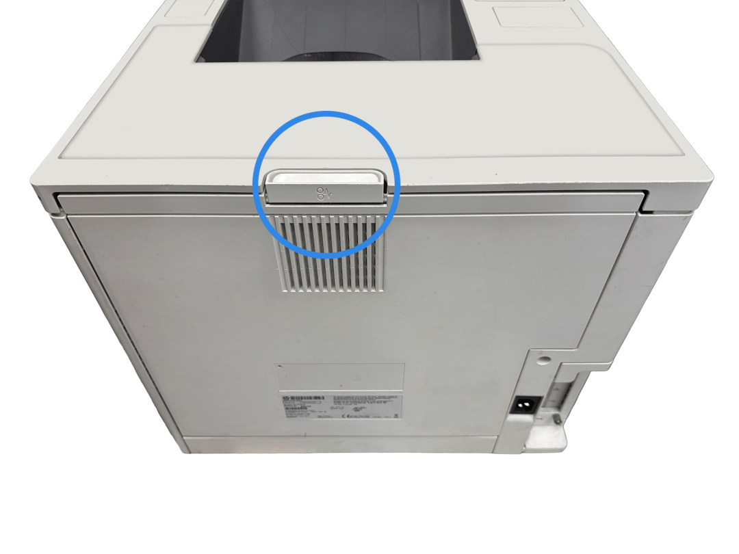 M607 Printer Rear Panel