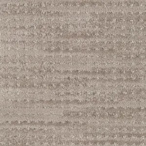 Light beige cut and loop carpet sample with subtle texture.