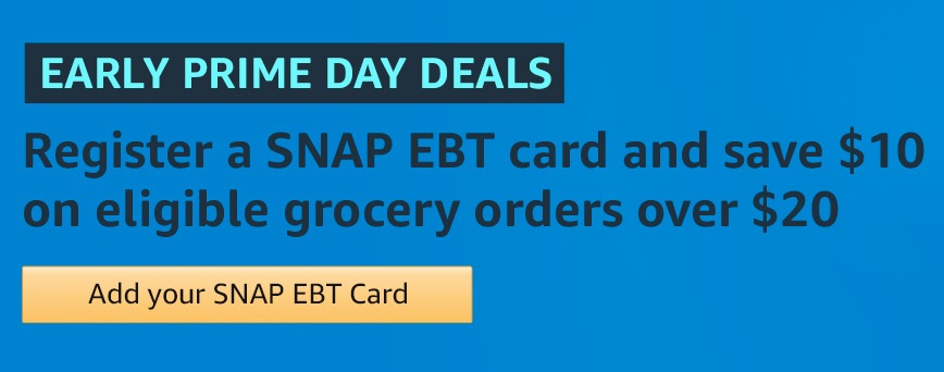 Amazon | SNAP EBT卡，groceries类消费$20-$10 ($40-$10)