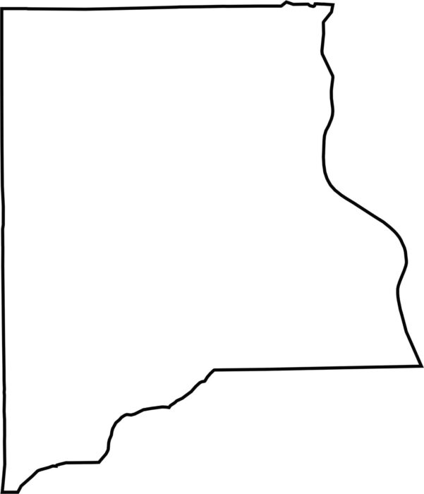 Clay County Map Florida US County Maps Clay County Blank Map Florida 601x700 