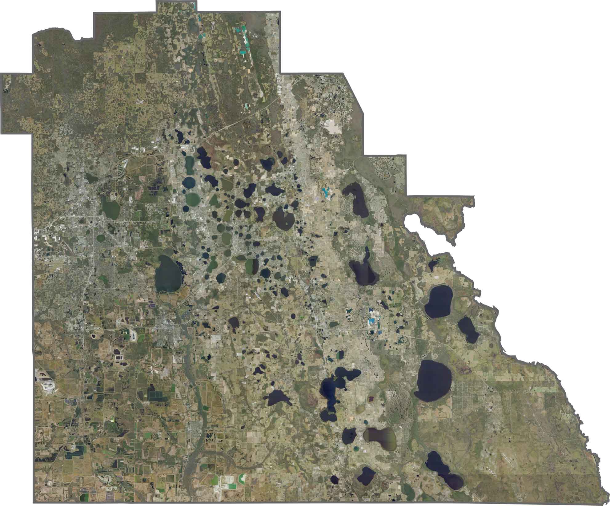Polk County Map Florida US Maps Satellite.