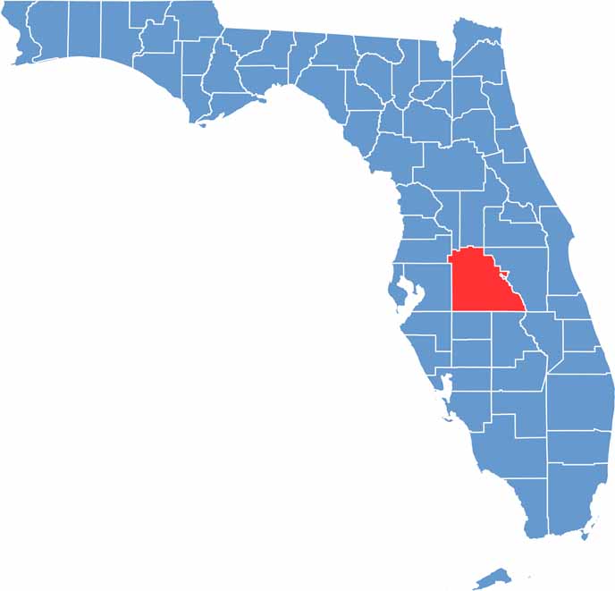 Polk County Map Florida US Maps Location.