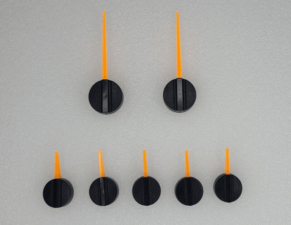 7 Pointer Needle Set for GM Truck SUV Gauge Cluster 03-04-05-06 Black/Orange OEM