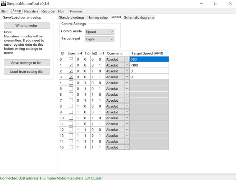 Software To Configure And Test Integrated Motor Devices Simplex Motion - High Resolution Space Patterns for Desktop