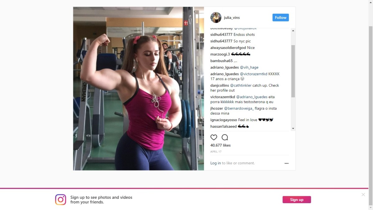 Lie on your back on a bench, feet flat on the floor. Russian Powerlifter Julia Vins Is Beautiful And Strong