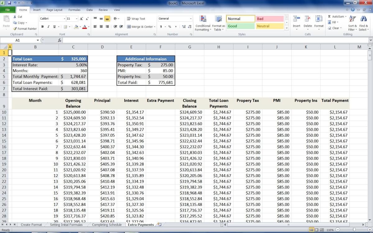 Home Loan EMI Calculator Excel