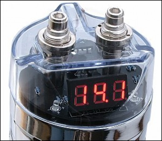 Car audio capacitor charging