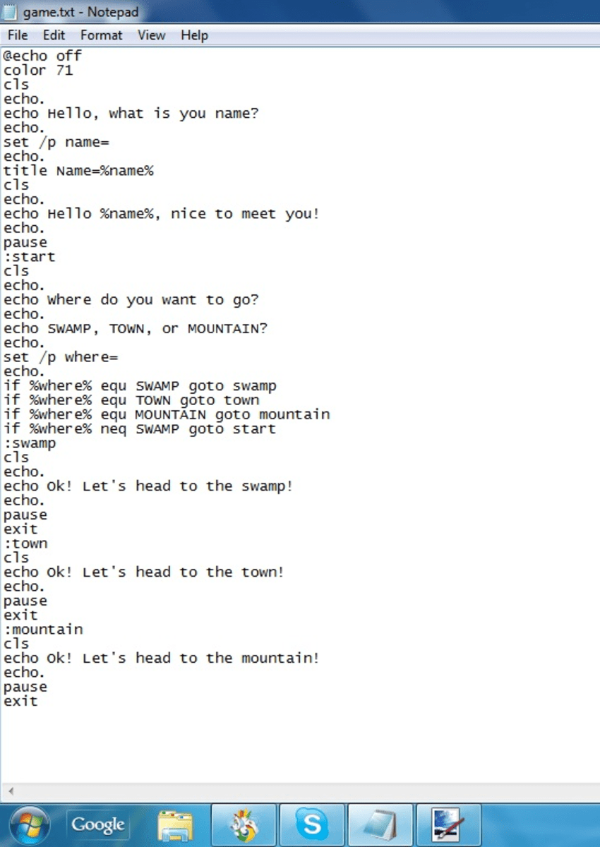 Here's a computer virus definition, virus examples, and more. Creating a Game With Notepad | Owlcation