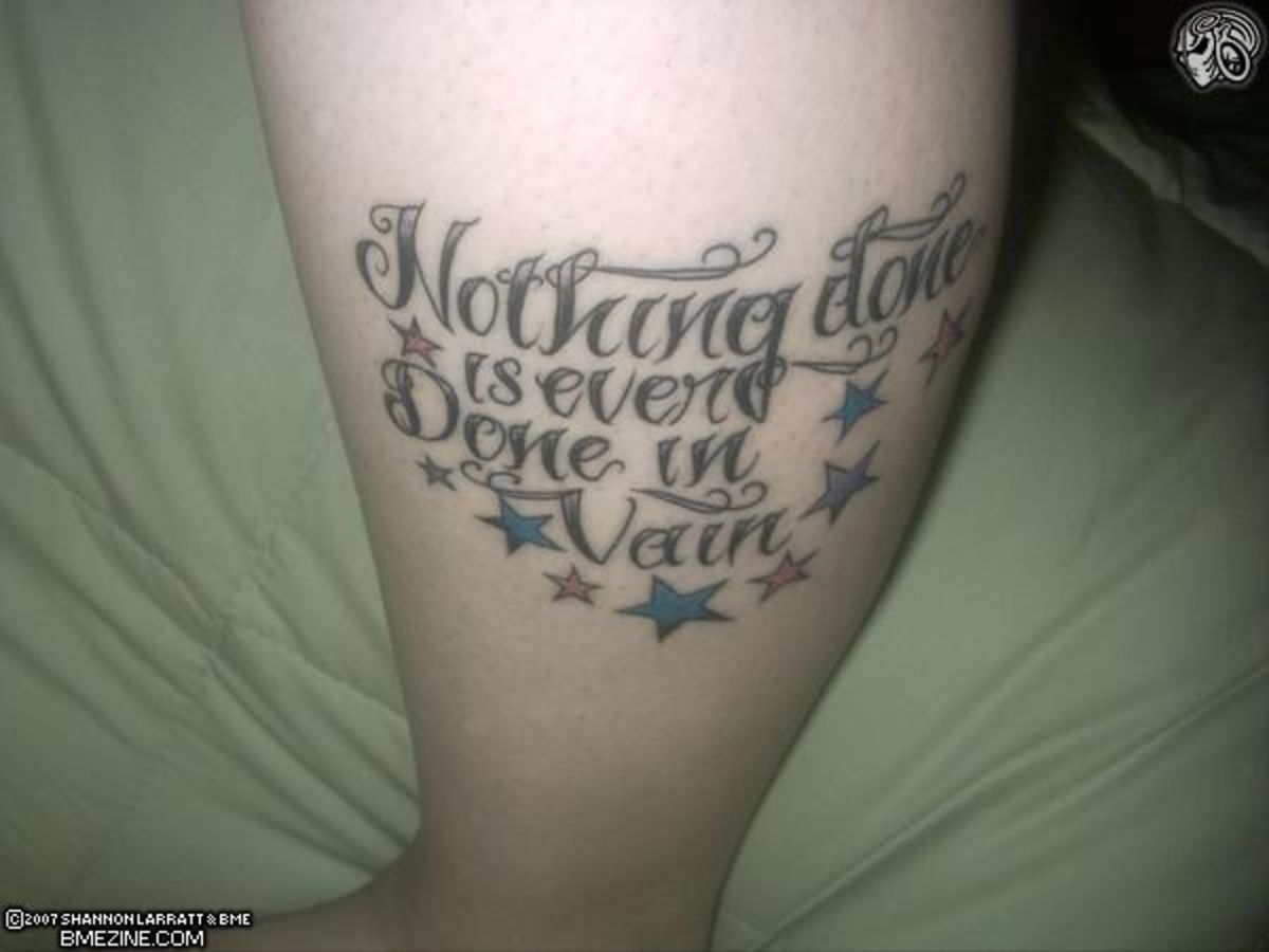 Tattoo ideas: words & sayings iv