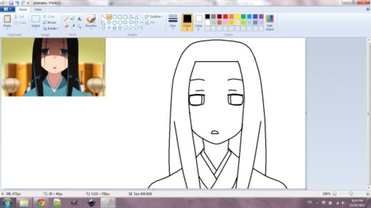 Leading manga and anime artist mark crilley where this time he shows you how to draw a couple kissing but placing emphasis on the pose . Draw An Anime Girl with MS Paint | HubPages