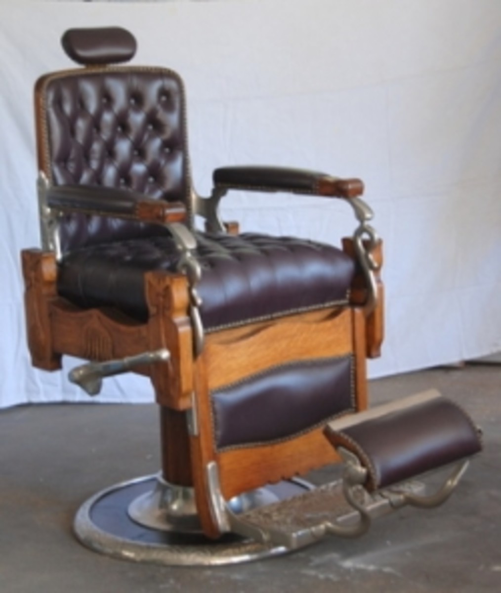 Captains chair barber shop franchise information from entrepreneur.com signing out of account, standby. Antique Koken Barber Chairs | hubpages