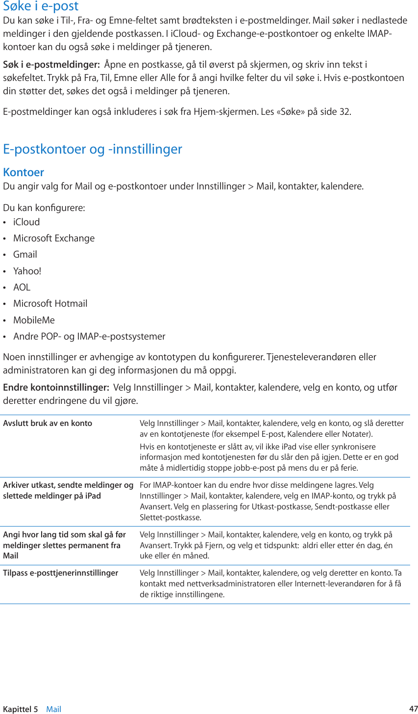 Det er også lurt å stoppe posten eller be en nabo ta den inn når du er bortreist. Apple Ipad Brukerhandbok User Manual I Pad For Os 5 1 Programvare Ios5 Brukerhandbok