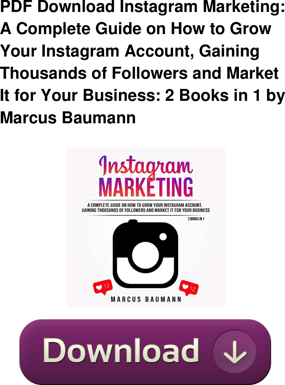 Wait until your baby is around 6 months of age to start solid foods. Pdf Instagram Marketing A Guide On How To Grow Your Account Gaining Thousands Of Followers And Mar Marketing Account O
