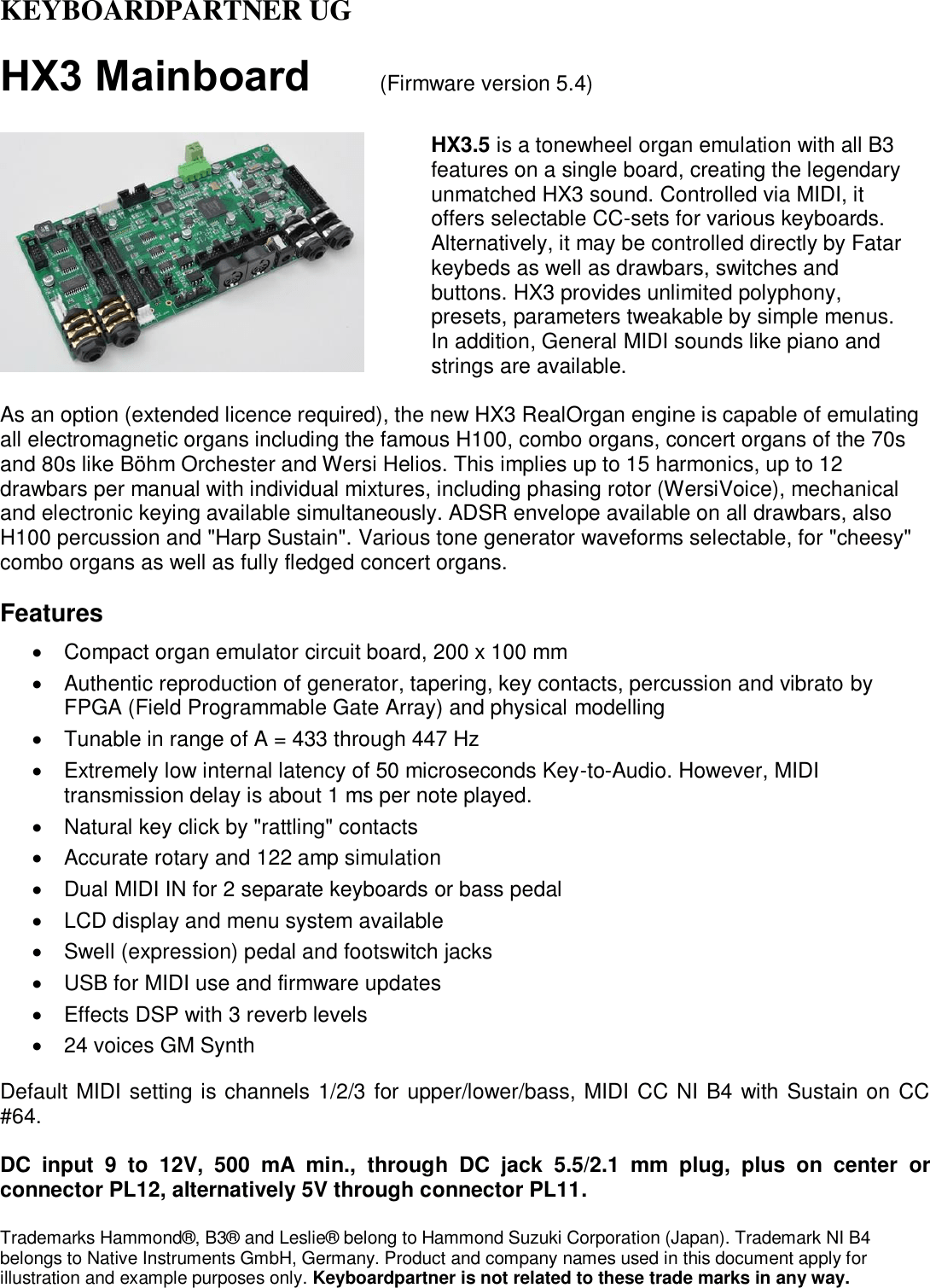 Wersi User Manual