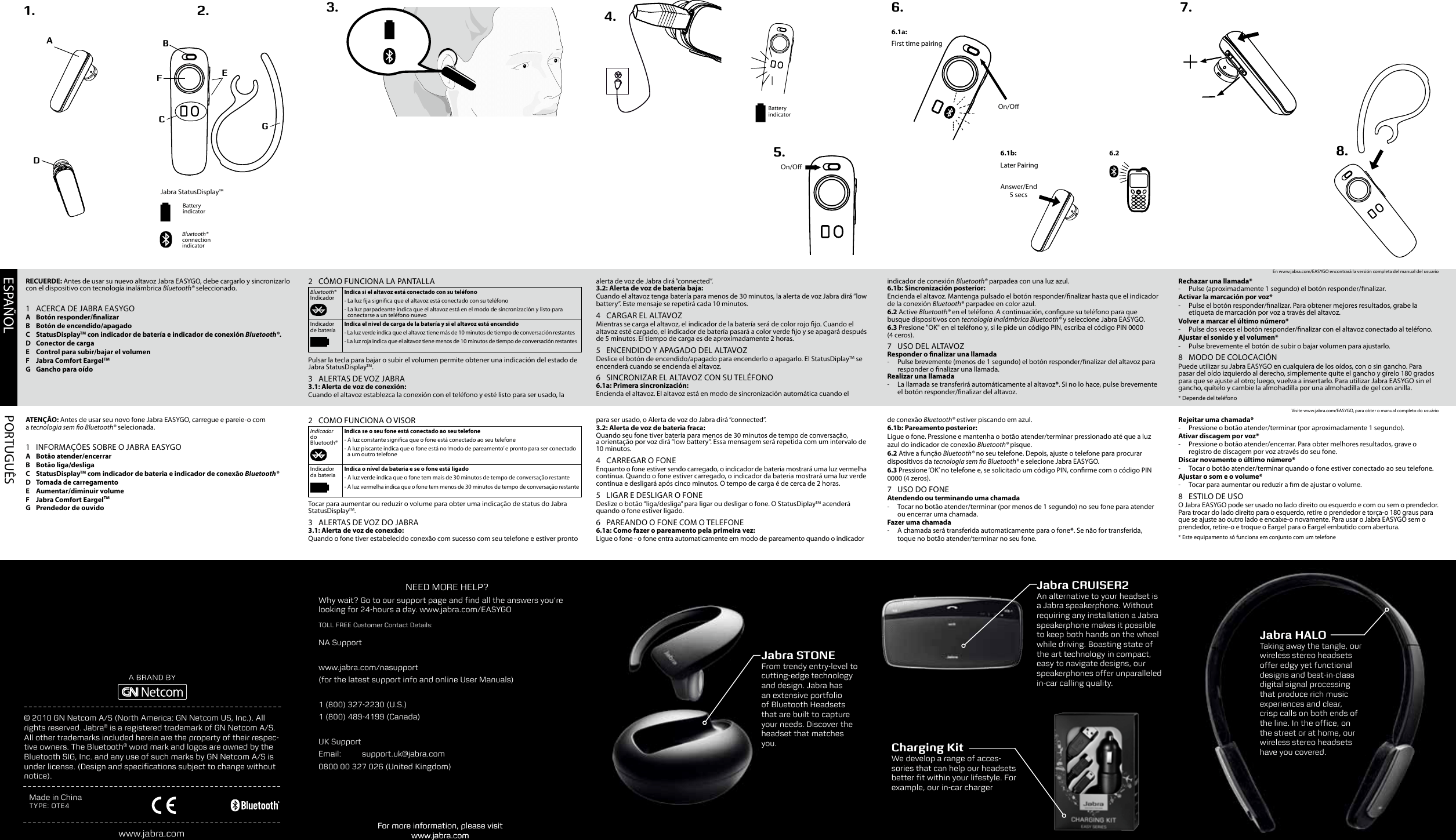 Betrieb des jabra easygo mit zwei mobiltelefonen. Jabra Easygo Quick Start Guide