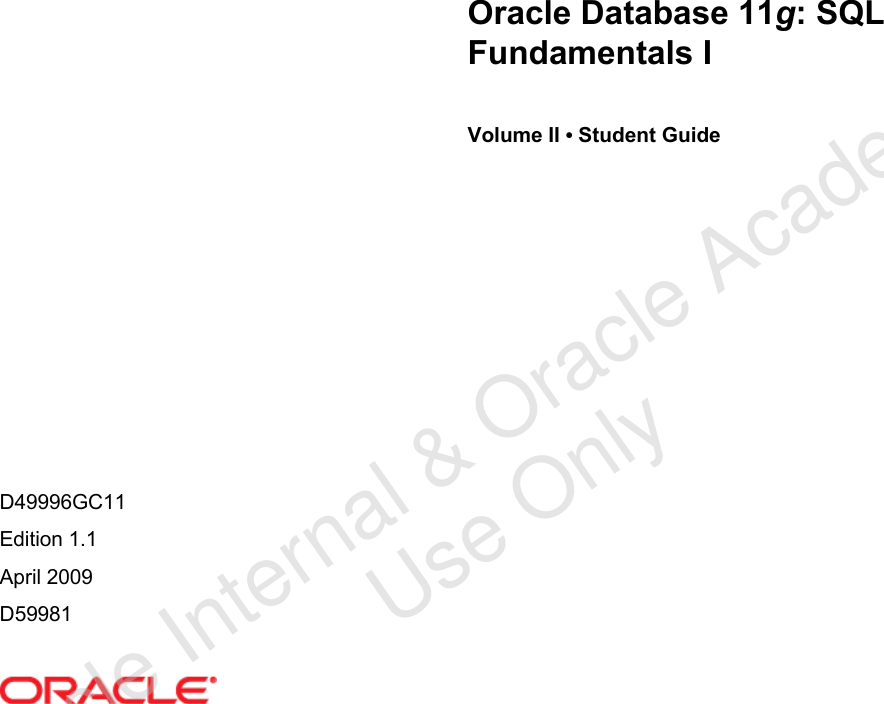 Pdf 11g Sql Fundamentals Ii Additional Practices And Solutions Madhu Gurnani Academia Edu SQL Fundamentals Exam Practice Test.