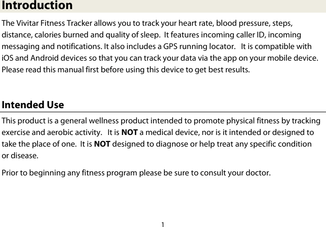 Accurately record your daily activity, including steps taken, calories burned and distance traveled. Sakar Internation Tyl 5402 5 In 1 Bluetooth Fitness Tracker User Manual